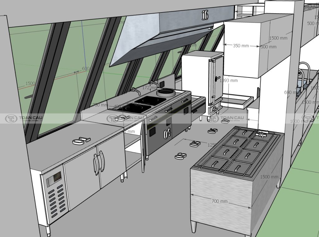 Thiet ke bep tap the nha may nuoc sach Ha Noi 04