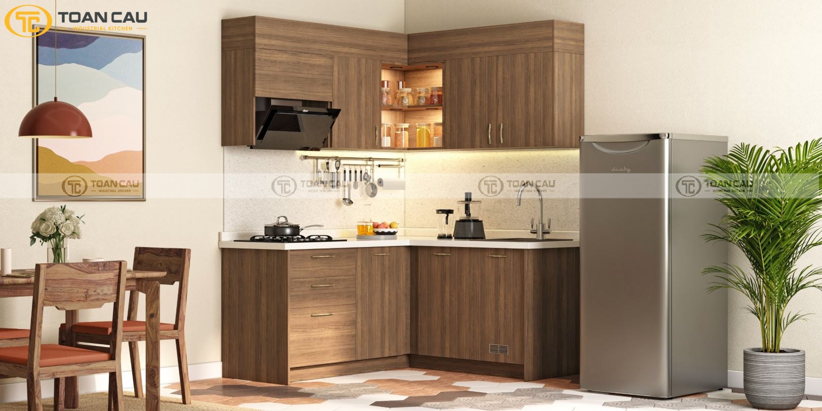 Máy rửa bát âm tủ đem tới sự gọn gàng, tiết kiệm không gian