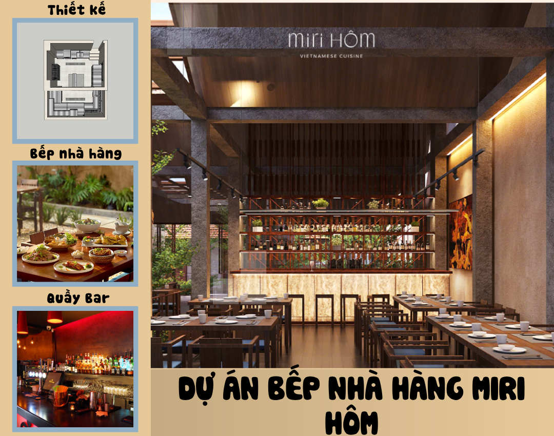 Thiết Kế Bếp Nhà Hàng MiRi Hôm | Dự Án MIRI Holdings Đà Nẵng