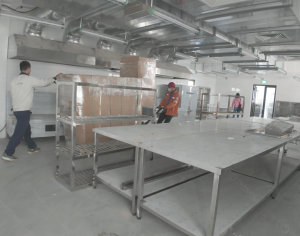 Quá trình vận chuyển thiết bị bếp