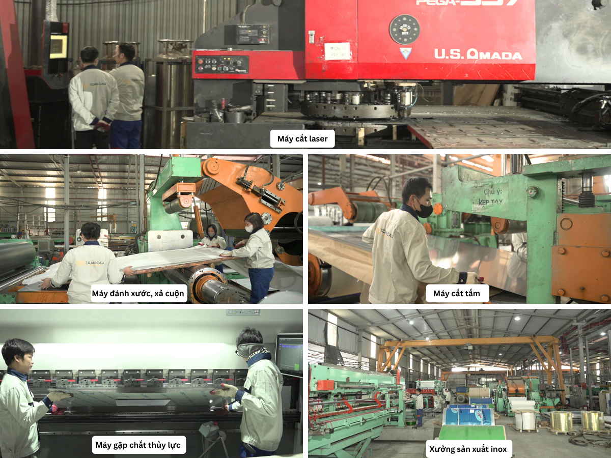Hình ảnh xưởng sản xuất inox của công ty