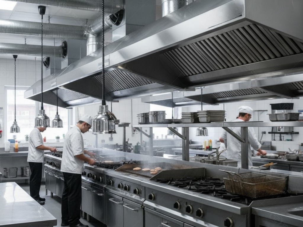 Giải Pháp Hút Mùi Bếp Công Nghiệp Toàn Diện: Tiêu Chuẩn, Thiết Kế & Lắp Đặt