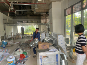 Thiết bị inox đã có mặt tại dự án tiệm bánh Bread Hill