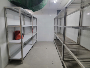 Hệ thống giá kệ inox cho khu để đồ khô
