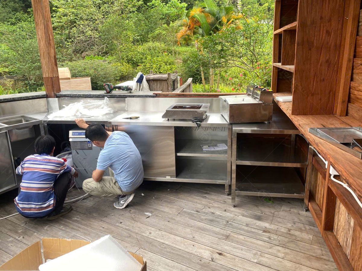 Thi Công Quầy Bar Cho Quán Cafe, Trà Sữa & Nhà Hàng Trọn Gói 4 Thi công quầy bar theo bản vẽ có sẵn