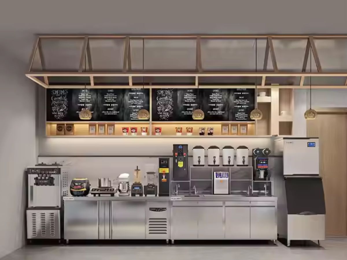 20+ Mẫu Quầy Bar Đẹp Quán Cafe, Trà Sữa & Nhà Hàng 3 mẫu quầy bar đẹp quán cafe chữ i