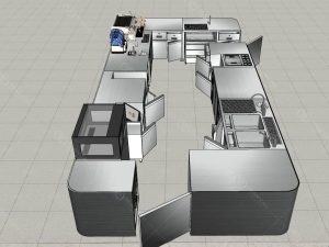 Bản vẽ thiết kế quầy bar Cà Kể cửa sau