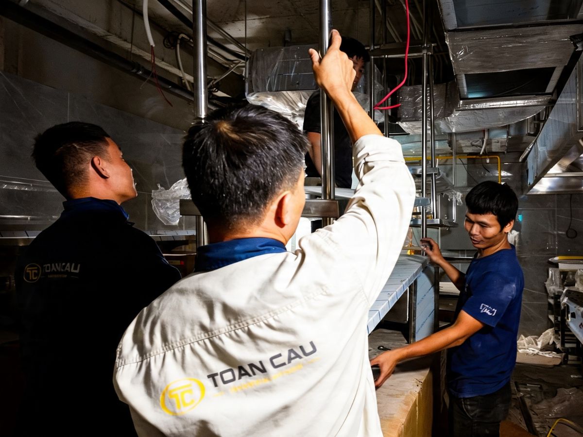 Thiết kế bếp công nghiệp Đồng Nai – Hiệu quả tiết kiệm lâu dài 2 Bếp Toàn Cầu cung cấp dịch vụ thiết kế bếp công nghiệp Đồng Nai trọn gói