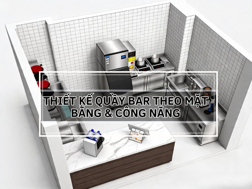 Thiết Kế Quầy Bar Theo Mặt Bằng & Công Năng