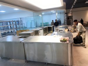 Lắp đặt modun quầy bar pha chế cho dự án Cà Kể Cafe