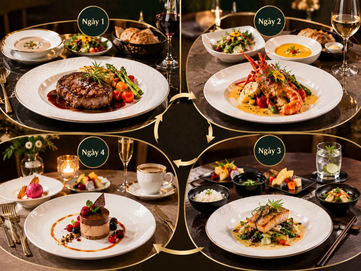 Chu kỳ thực đơn Cycle Menu trong Resort