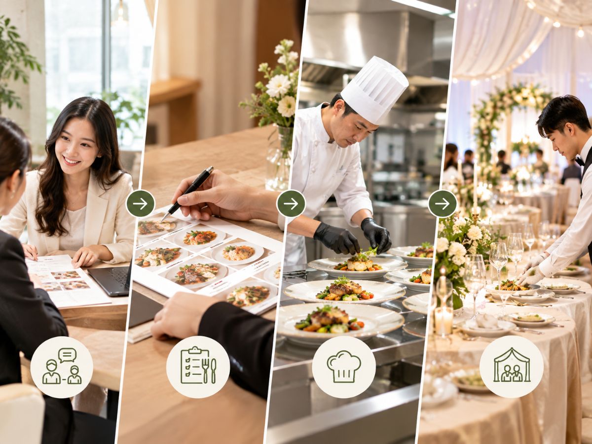 Quy trình thực đơn đặt trước cho nhà hàng