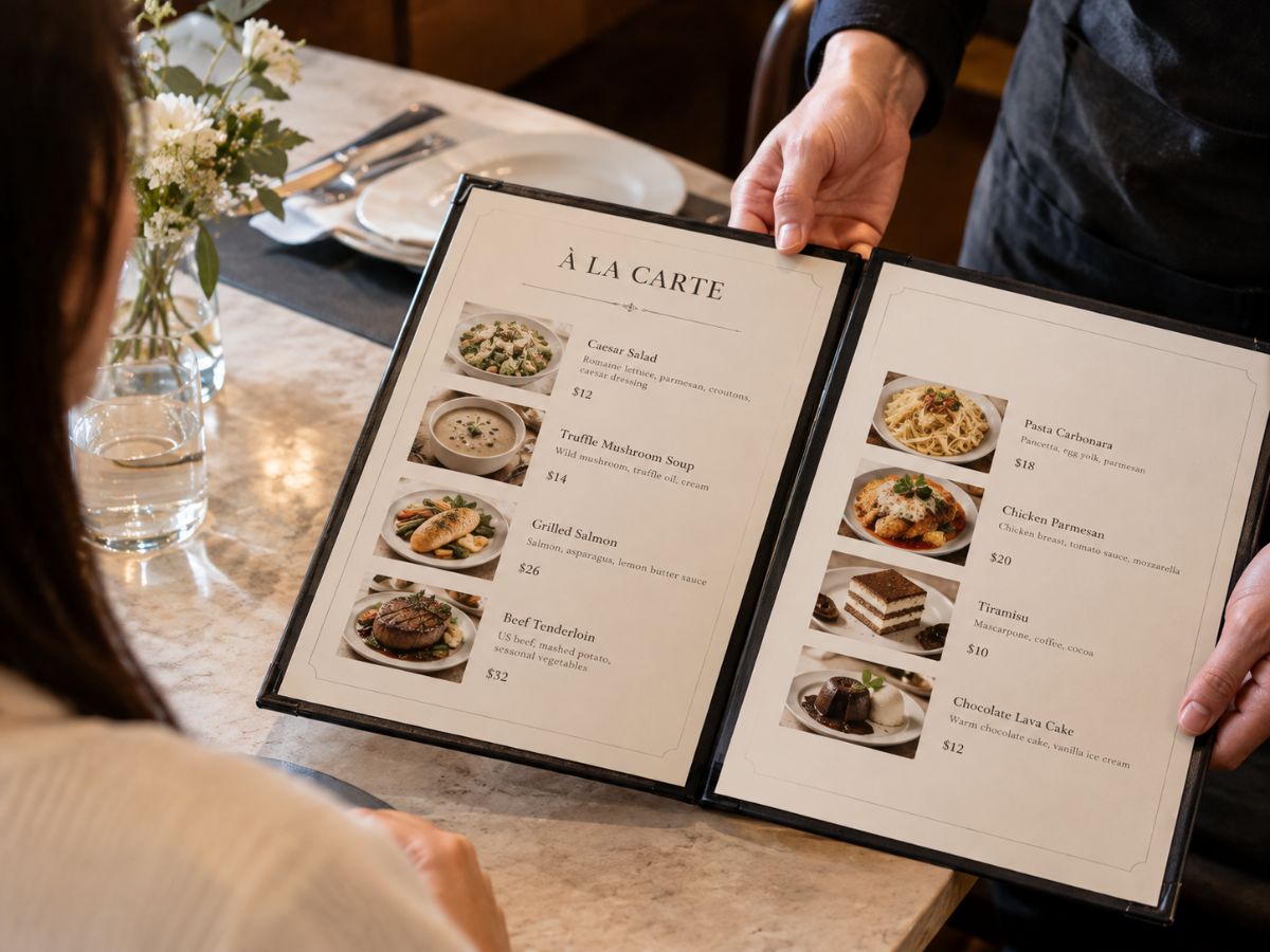 Thực đơn À La Carte nhà hàng