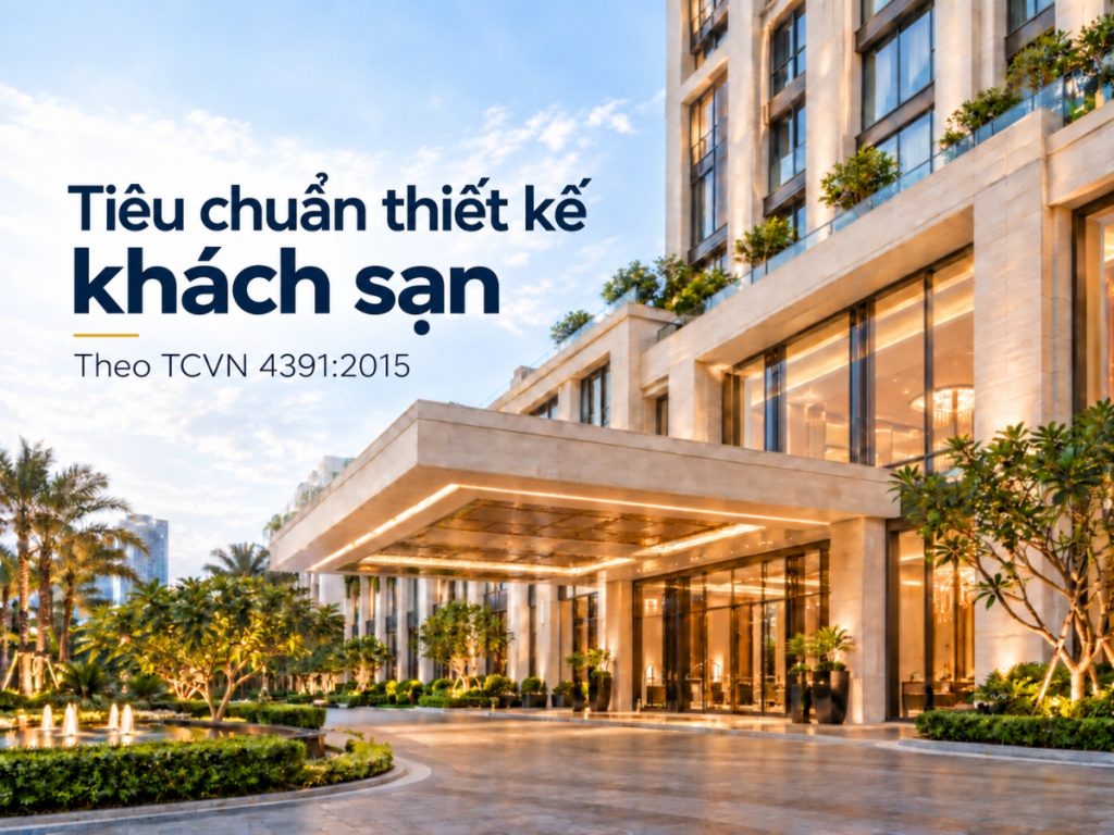 Tiêu chuẩn thiết kế khách sạn theo xếp hạng từ 1 đến 5 sao